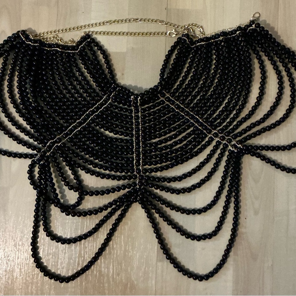 Pearl Body Chain Hand-woven Pearl Shawl Fashion Body Jewelry By Bodily - Picture 10 of 15
